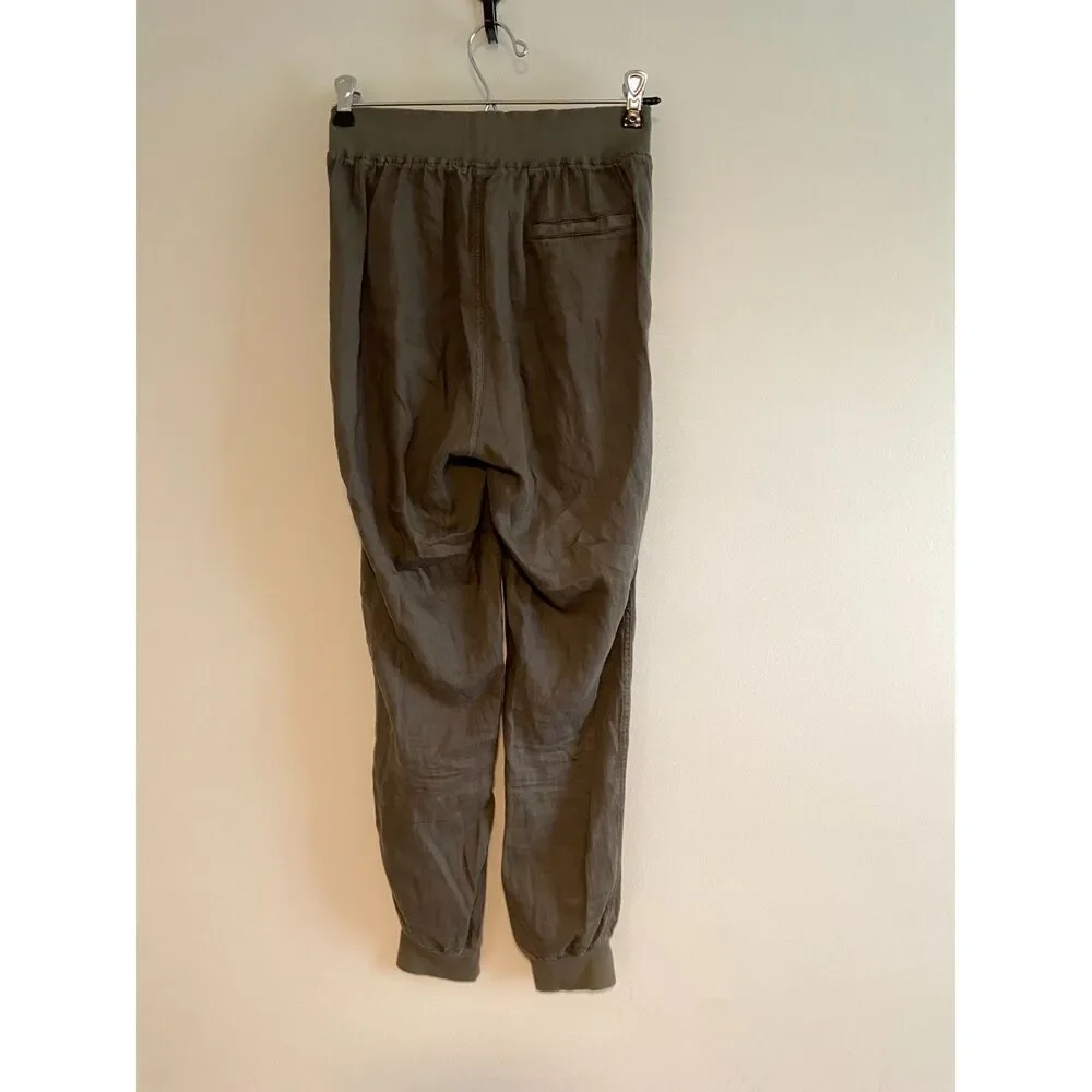 Faherty Arlie Day Pants in Surplus Green Joggers XS